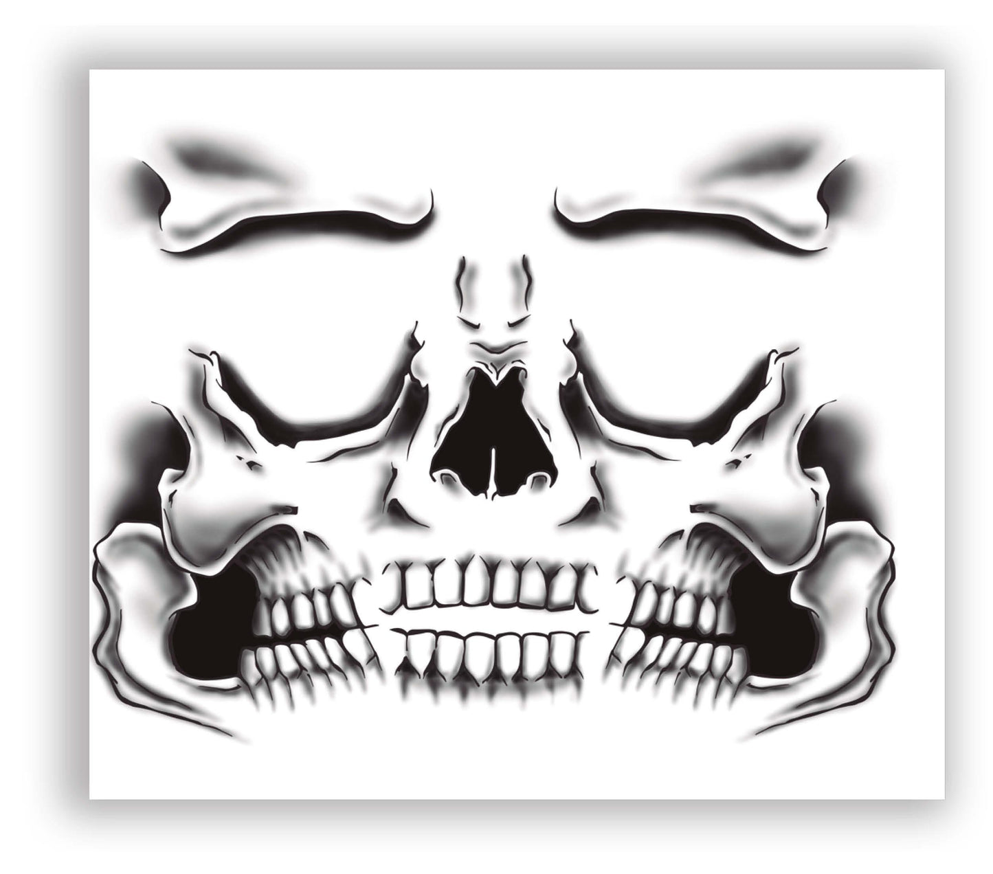 KAUKOLĖS VEIDO TATUIRUOTĖ, 30×14 CM