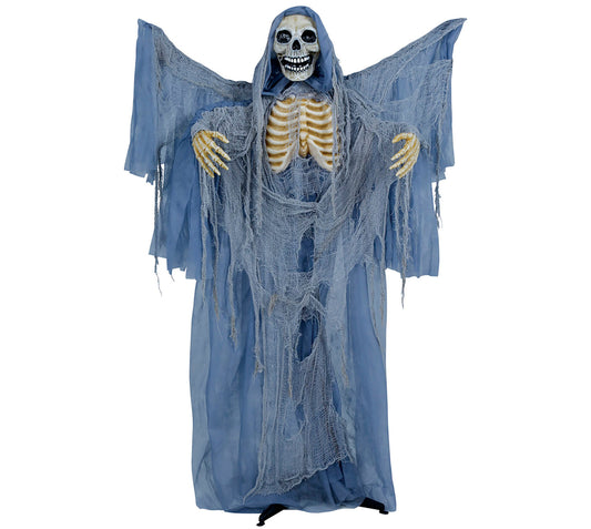 JUDANTIS IR ŠVIEČIANTIS SKELETAS SU GARSU 160 CM